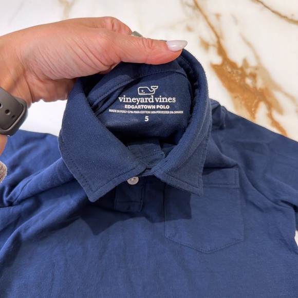 Vineyard Vines Navy Blue Kids Polo Shirt - Picture 3 of 4